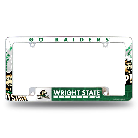 NCAA Wright State Raiders All Over Chrome Frame Fan Gear NCAA Wright State Raiders