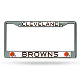 NFL Cleveland Browns Chrome License Plate Frame Fan Gear NFL Cleveland Browns