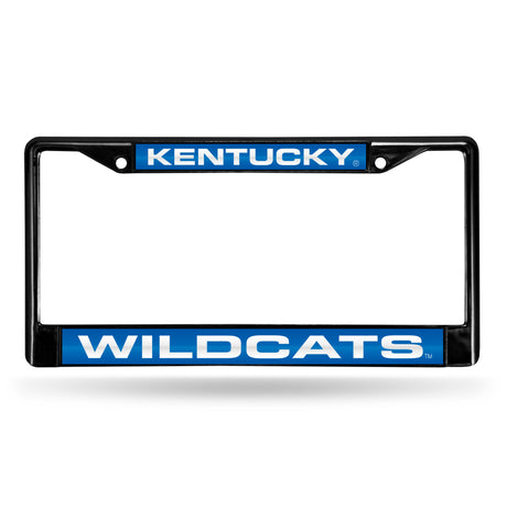 NCAA Kentucky Wildcats Laser Cut Black Chrome License Plate Frame Fan Gear NCAA Kentucky Wildcats