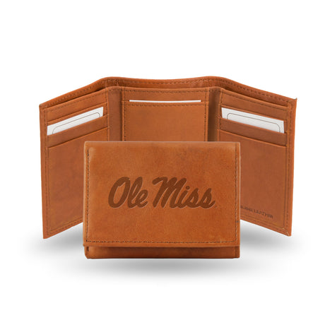 NCAA Mississippi Rebels - Ole Miss Embossed Tri-Fold Wallet Fan Gear NCAA Mississippi Rebels