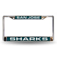 NHL San Jose Sharks Laser Cut Chrome License Plate Frame Fan Gear NHL San Jose Sharks