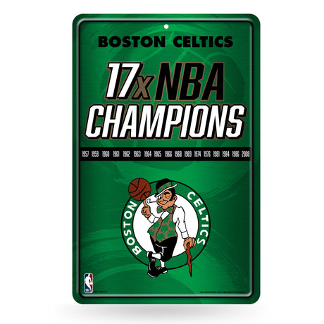 NBA Boston Celtics Large Metal Sign Fan Gear NBA Boston Celtics
