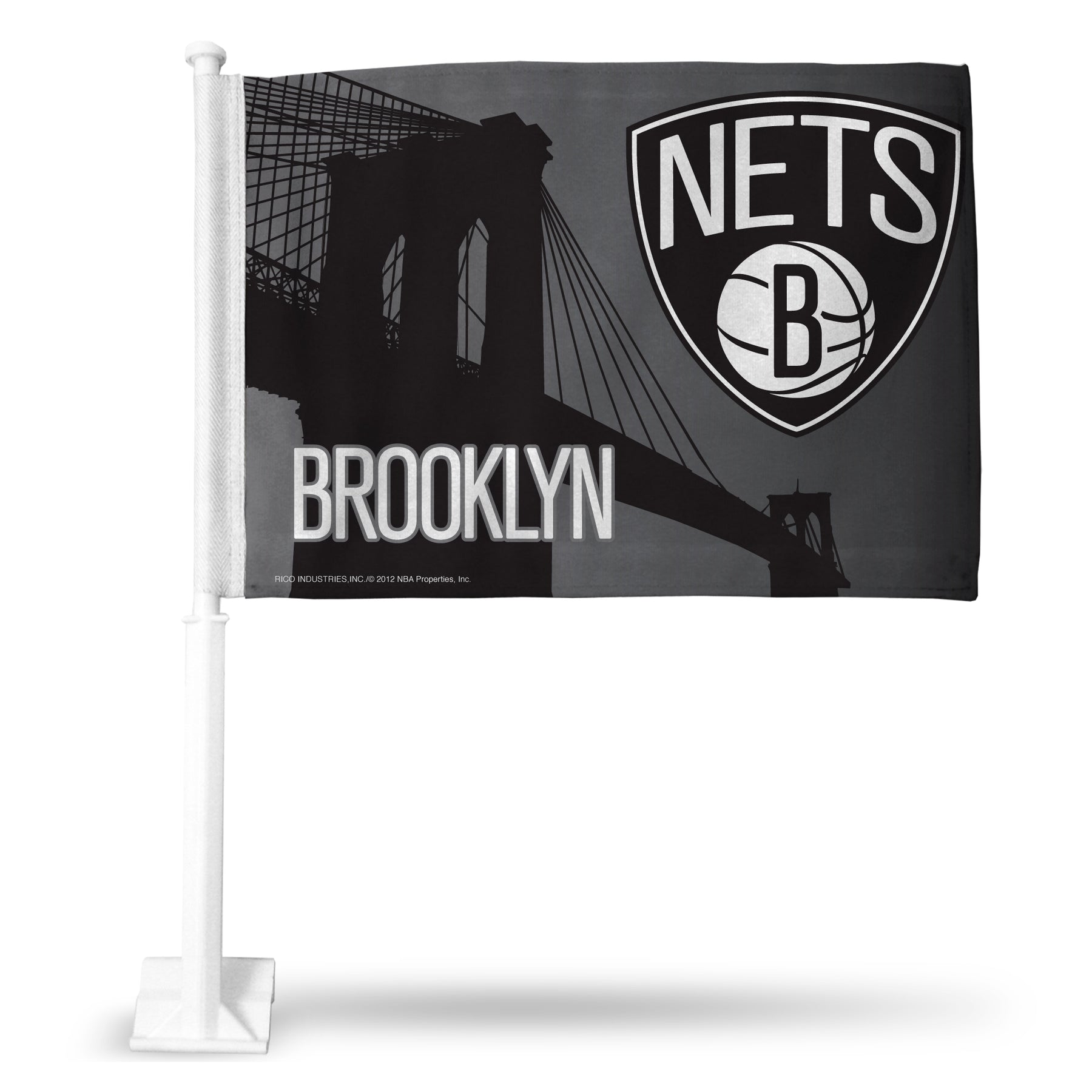 NBA Brooklyn Nets Car Flag League Outfitters