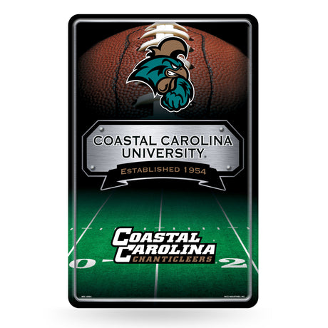 NCAA Coastal Carolina Chanticleers Large Metal Sign Fan Gear NCAA Coastal Carolina Chanticleers