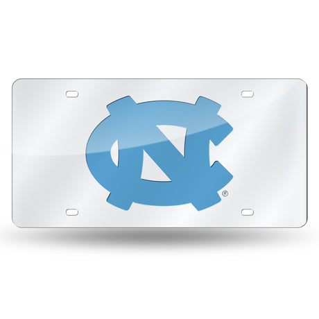 NCAA North Carolina Tar Heels Silver Laser Cut Automobile Tag Fan Gear NCAA North Carolina Tar Heels