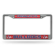 NCAA Fresno State Bulldogs Chrome Glitter License Plate Frame Fan Gear NCAA Fresno State Bulldogs