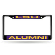 NCAA LSU Tigers Laser Cut Black Chrome License Plate Frame Fan Gear NCAA LSU Tigers