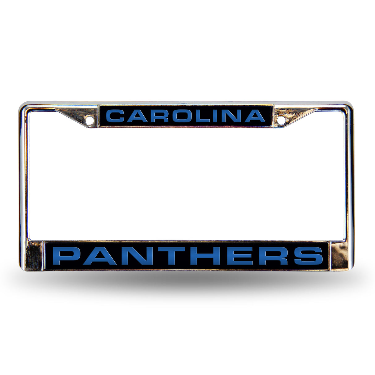 NFL Carolina Panthers Laser Cut Chrome License Plate Frame Fan Gear NFL Carolina Panthers