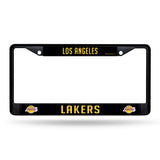 NBA Los Angeles Lakers Black Chrome License Plate Frame Fan Gear NBA Los Angeles Lakers