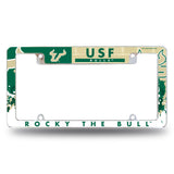 NCAA South Florida Bulls - USF All Over Chrome Frame Fan Gear NCAA South Florida Bulls