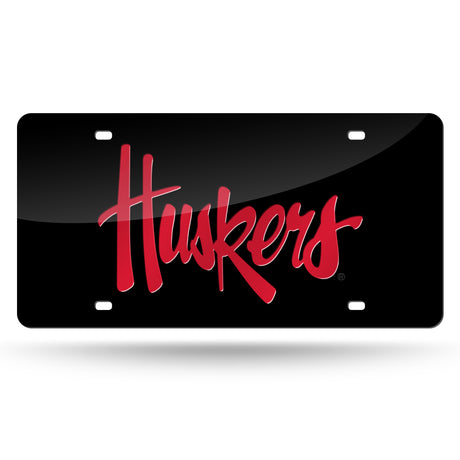NCAA Nebraska Cornhuskers Laser Cut Automobile Tag Fan Gear NCAA Nebraska Cornhuskers