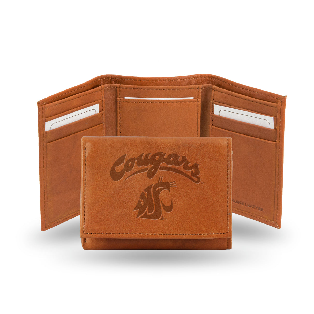 NCAA Washington State Cougars - WSU Embossed Tri-Fold Wallet Fan Gear NCAA Washington State Cougars