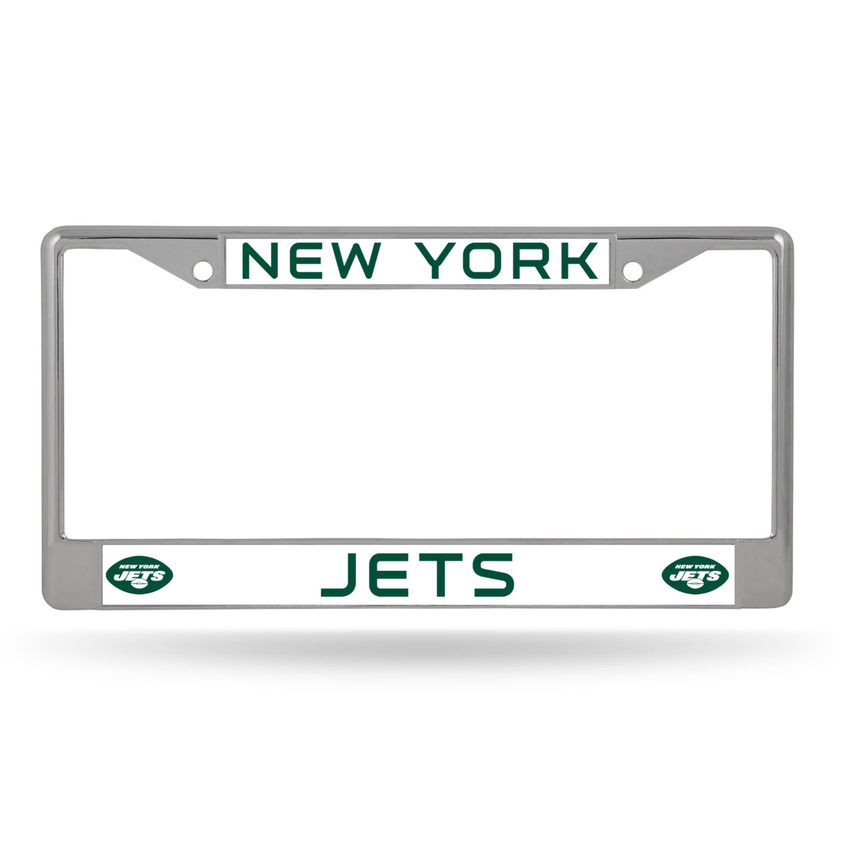 NFL New York Jets Chrome License Plate Frame Fan Gear NFL New York Jets