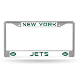 NFL New York Jets Chrome License Plate Frame Fan Gear NFL New York Jets