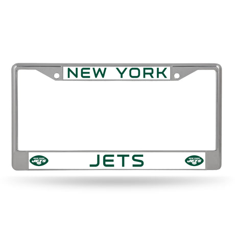 NFL New York Jets Chrome License Plate Frame Fan Gear NFL New York Jets
