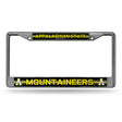 NCAA Appalachian State Mountaineers Chrome Glitter License Plate Frame Fan Gear NCAA Appalachian State Mountaineers