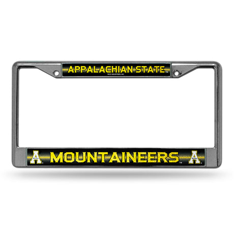 NCAA Appalachian State Mountaineers Chrome Glitter License Plate Frame Fan Gear NCAA Appalachian State Mountaineers