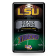 NCAA LSU Tigers Large Metal Sign Fan Gear NCAA LSU Tigers