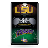 NCAA LSU Tigers Large Metal Sign Fan Gear NCAA LSU Tigers