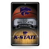 NCAA Kansas State Wildcats - KSU Large Metal Sign Fan Gear NCAA Kansas State Wildcats