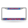 NBA Detroit Pistons Chrome Glitter License Plate Frame Fan Gear NBA Detroit Pistons