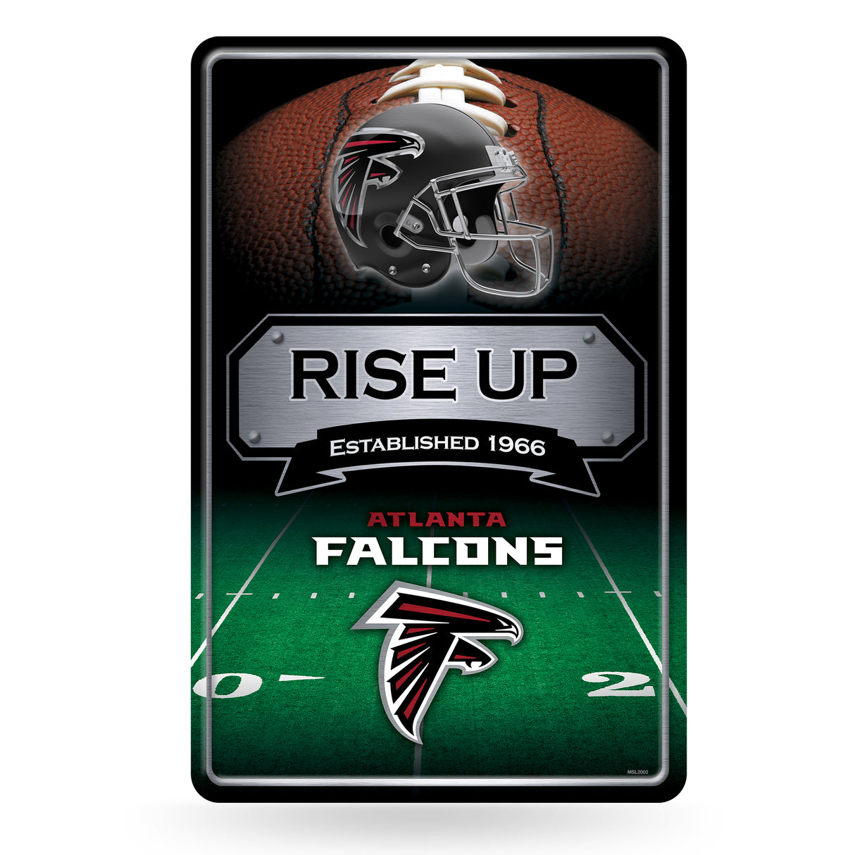 NFL Atlanta Falcons Large Metal Sign Fan Gear NFL Atlanta Falcons