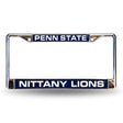 NCAA Penn State Nittany Lions - PSU Laser Cut Chrome License Plate Frame Fan Gear NCAA Penn State Nittany Lions