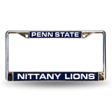 NCAA Penn State Nittany Lions - PSU Laser Cut Chrome License Plate Frame Fan Gear NCAA Penn State Nittany Lions
