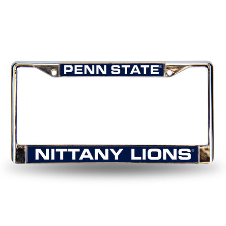 NCAA Penn State Nittany Lions - PSU Laser Cut Chrome License Plate Frame Fan Gear NCAA Penn State Nittany Lions