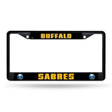 NHL Buffalo Sabres Black Chrome License Plate Frame Fan Gear NHL Buffalo Sabres