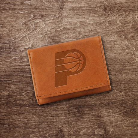 NHL Colorado Avalanche Pecan Cowhide Tri-Fold Wallet Fan Gear NHL Colorado Avalanche