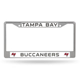 NFL Tampa Bay Buccaneers Chrome License Plate Frame Fan Gear NFL Tampa Bay Buccaneers