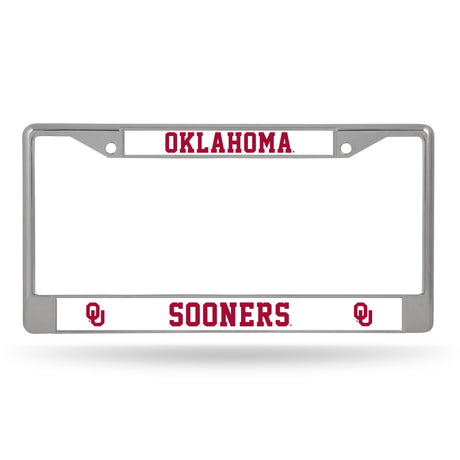 NCAA Oklahoma Sooners Chrome License Plate Frame Fan Gear NCAA Oklahoma Sooners