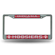 NCAA Indiana Hoosiers Chrome Glitter License Plate Frame Fan Gear NCAA Indiana Hoosiers