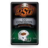 NCAA Oklahoma State Cowboys Large Metal Sign Fan Gear NCAA Oklahoma State Cowboys