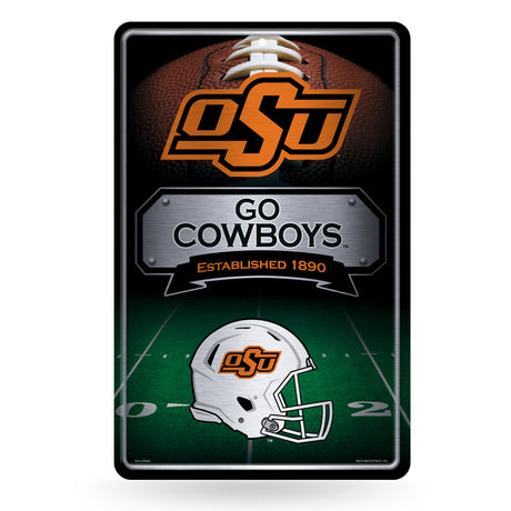 NCAA Oklahoma State Cowboys Large Metal Sign Fan Gear NCAA Oklahoma State Cowboys