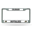 NCAA Colorado Buffaloes Chrome License Plate Frame Fan Gear NCAA Colorado Buffaloes