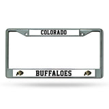NCAA Colorado Buffaloes Chrome License Plate Frame Fan Gear NCAA Colorado Buffaloes