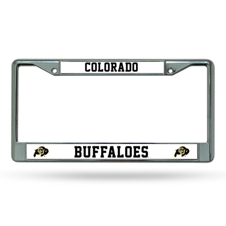 NCAA Colorado Buffaloes Chrome License Plate Frame Fan Gear NCAA Colorado Buffaloes