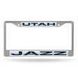 NBA Utah Jazz Laser Cut Chrome License Plate Frame Fan Gear NBA Utah Jazz