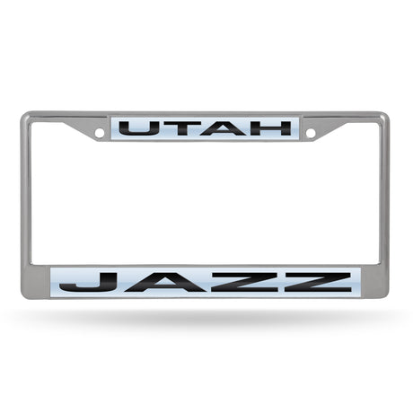 NBA Utah Jazz Laser Cut Chrome License Plate Frame Fan Gear NBA Utah Jazz