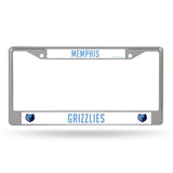 NBA Memphis Grizzlies Chrome License Plate Frame Fan Gear NBA Memphis Grizzlies