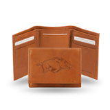 NCAA Arkansas Razorbacks Embossed Tri-Fold Wallet Fan Gear NCAA Arkansas Razorbacks