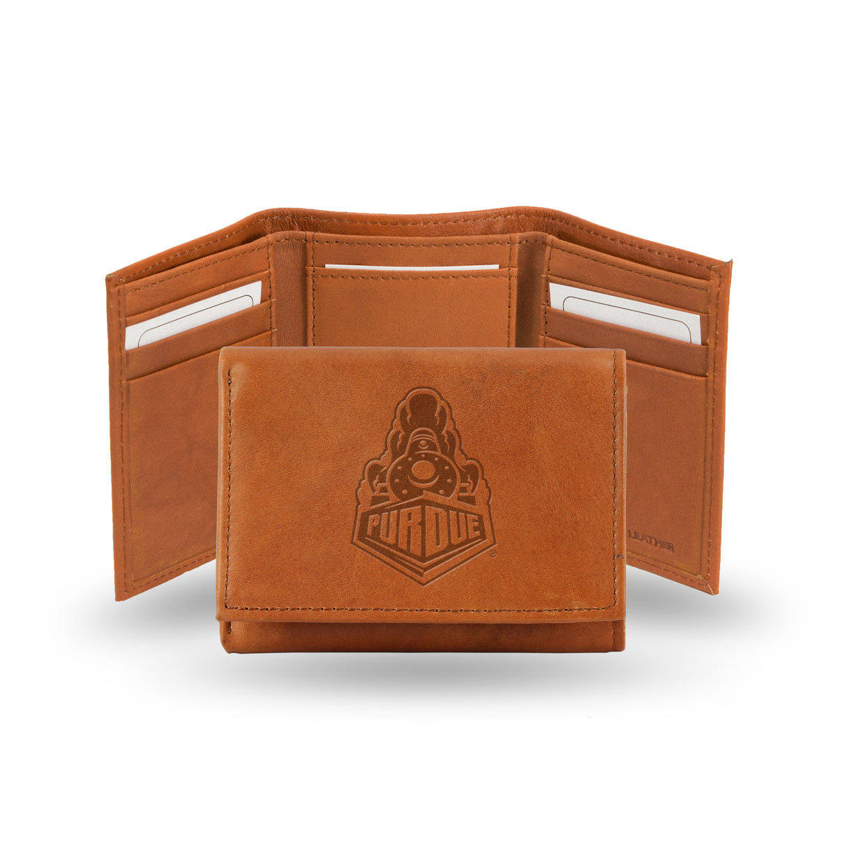 NCAA Purdue Boilermakers Embossed Tri-Fold Wallet Fan Gear NCAA Purdue Boilermakers