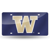 NCAA Washington Huskies Laser Cut Automobile Tag Fan Gear NCAA Washington Huskies
