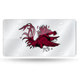 NCAA South Carolina Gamecocks Silver Laser Cut Automobile Tag Fan Gear NCAA South Carolina Gamecocks