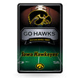 NCAA Iowa Hawkeyes Large Metal Sign Fan Gear NCAA Iowa Hawkeyes