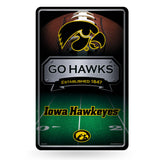 NCAA Iowa Hawkeyes Large Metal Sign Fan Gear NCAA Iowa Hawkeyes