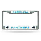 NFL Carolina Panthers Chrome License Plate Frame Fan Gear NFL Carolina Panthers