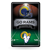 NFL Los Angeles Rams Large Metal Sign Fan Gear NFL Los Angeles Rams